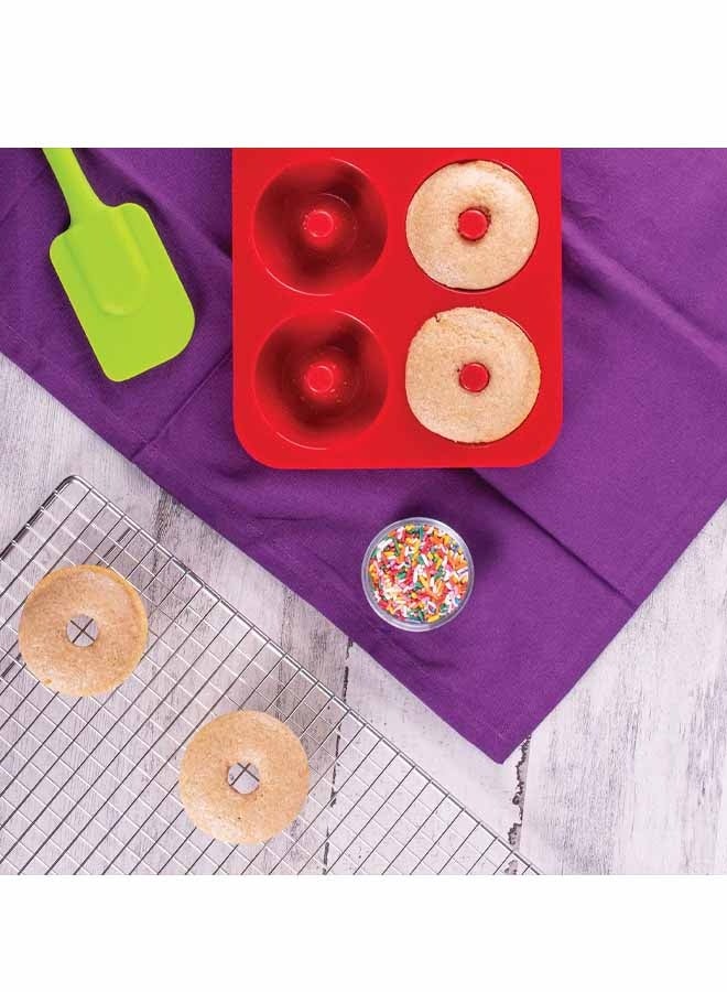 2PCS 6 Cavity Donut Silicone Chocolate Molds Doughnut Pan Baking Mold For Chocolate Candy - Image 2